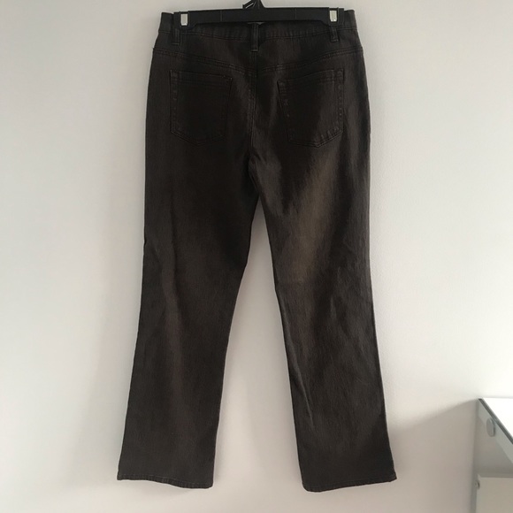 Diane Gilman Chocolate Brown Regular Rise Winter Jeans - Picture 3 of 16